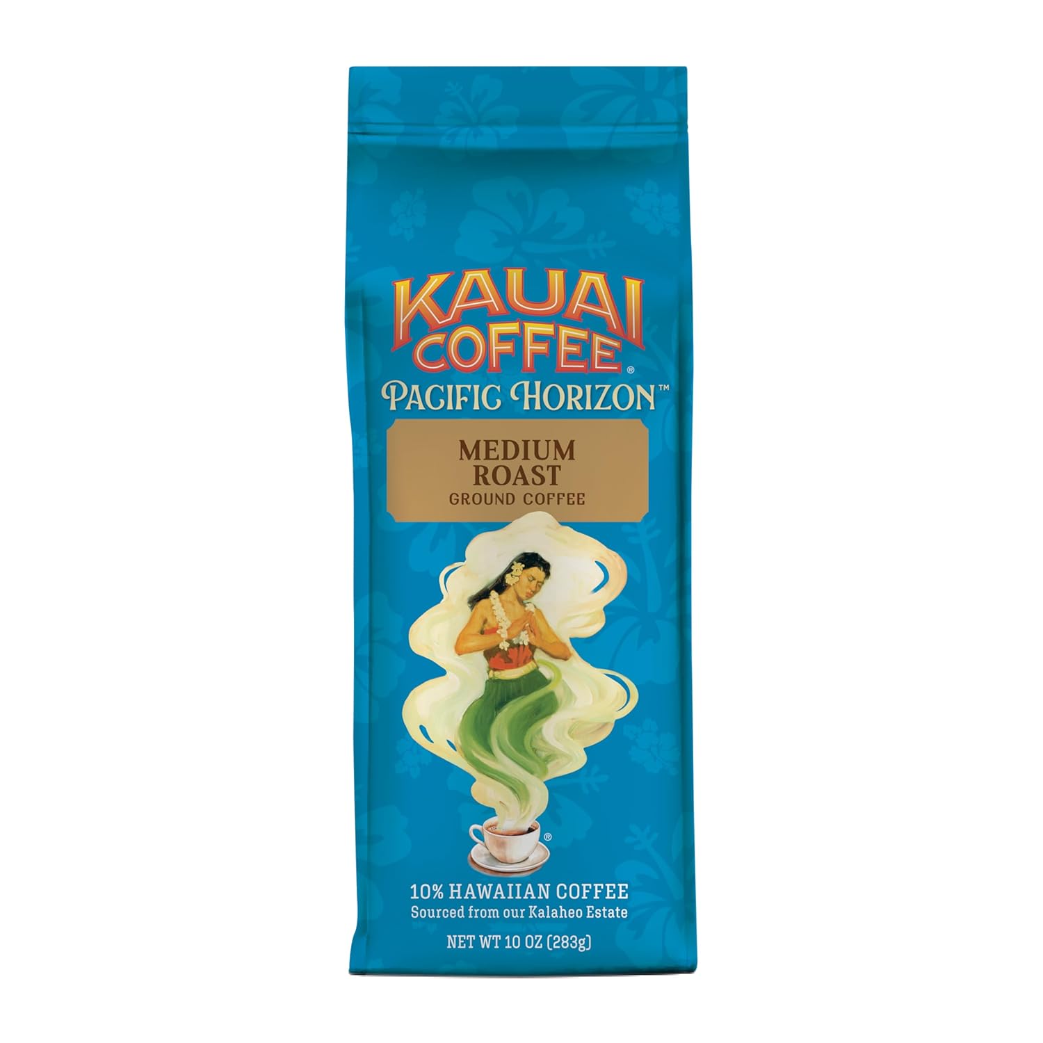 Cà phê xay Mịn, Đậm đà, Rang vừa Hương hoa nhẹ Kauai Coffee Ground Coffee – Smooth, Rich, Medium Roast