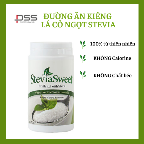 [HCM]Đường cỏ ngọt ăn kiêng không chất béo STEVIA PULSES xuất xứ Mỹ 240g