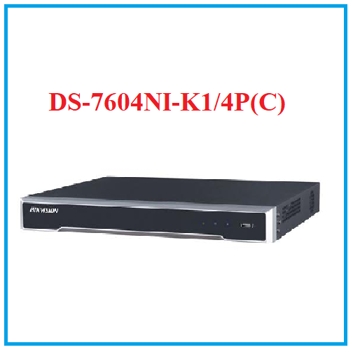 Đầu ghi hình camera ip 4 kênh hikvision ds-7604ni-k1/4p