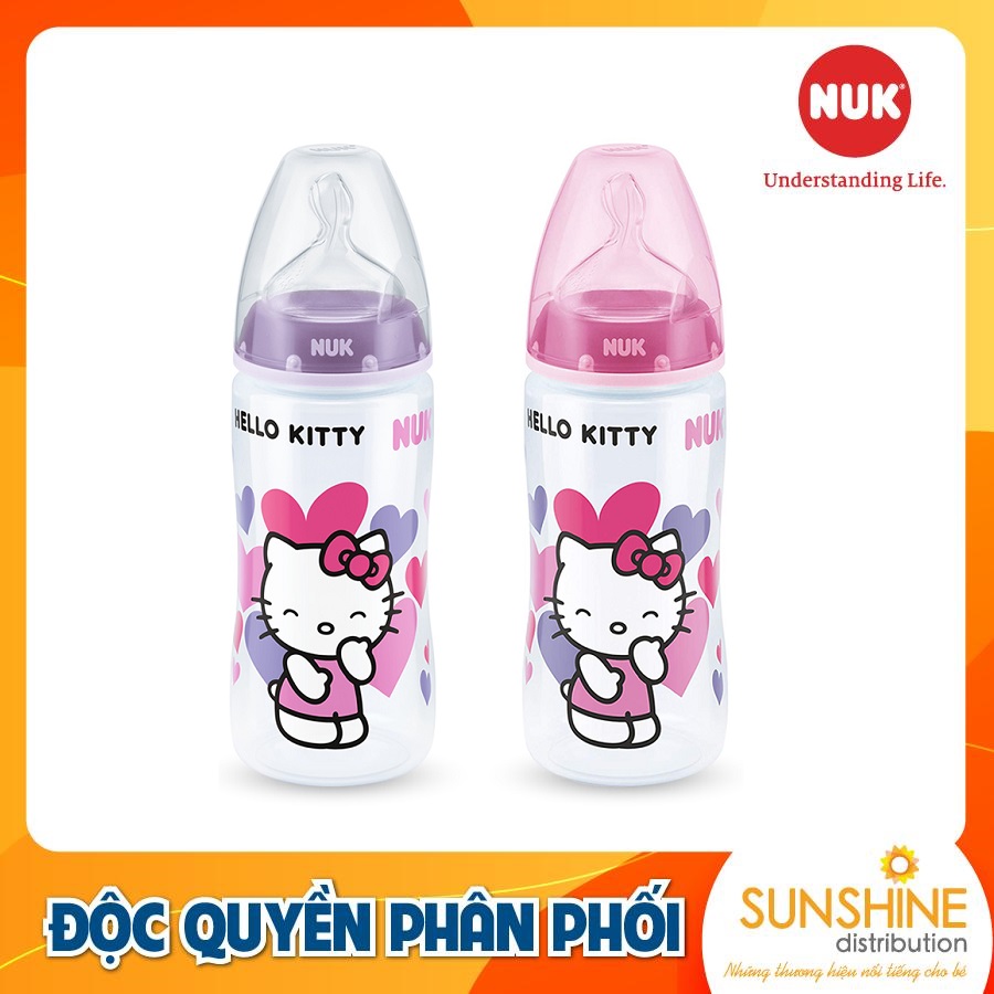 Bình sữa nuk premium choice+ nhựa pp 300ml núm ti s1-m