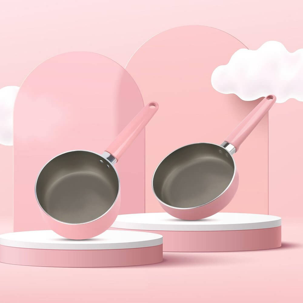 Bộ nồi chảo chống dính Baby siêu bền Elmich EL-1170OL đáy từ size 16cm