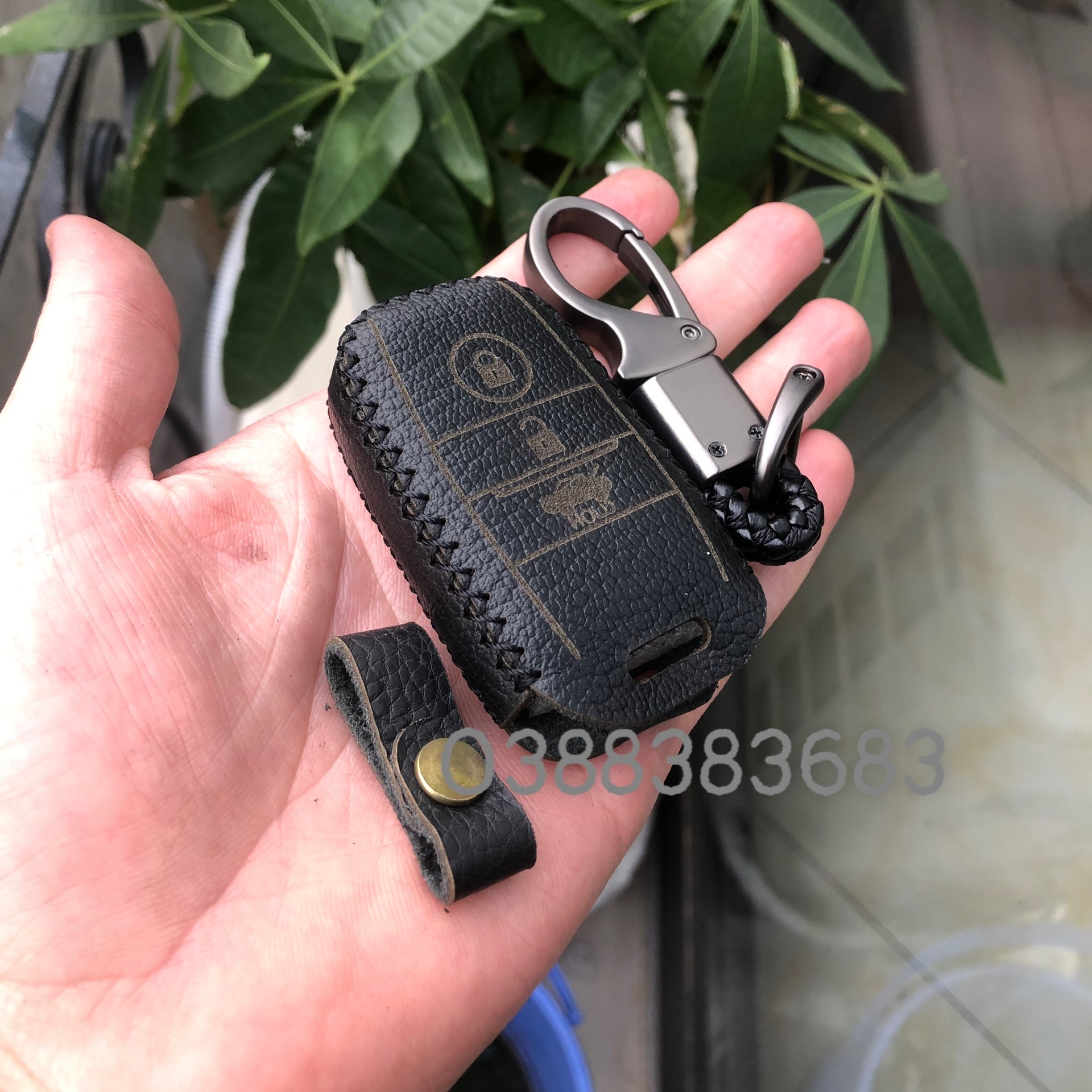 Bao Da Chìa khóa SmartKey xe KIA SELTOS... Da Bò Nhiều Màu Sắc