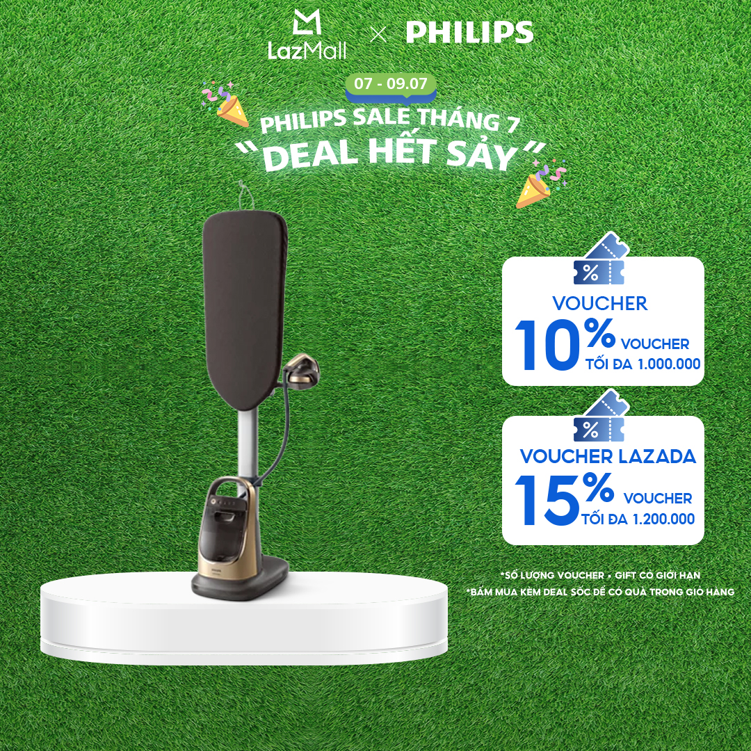 Bàn ủi hơi nước đứng Philips all in one AIS8540/60- Hàng Chính Hãng