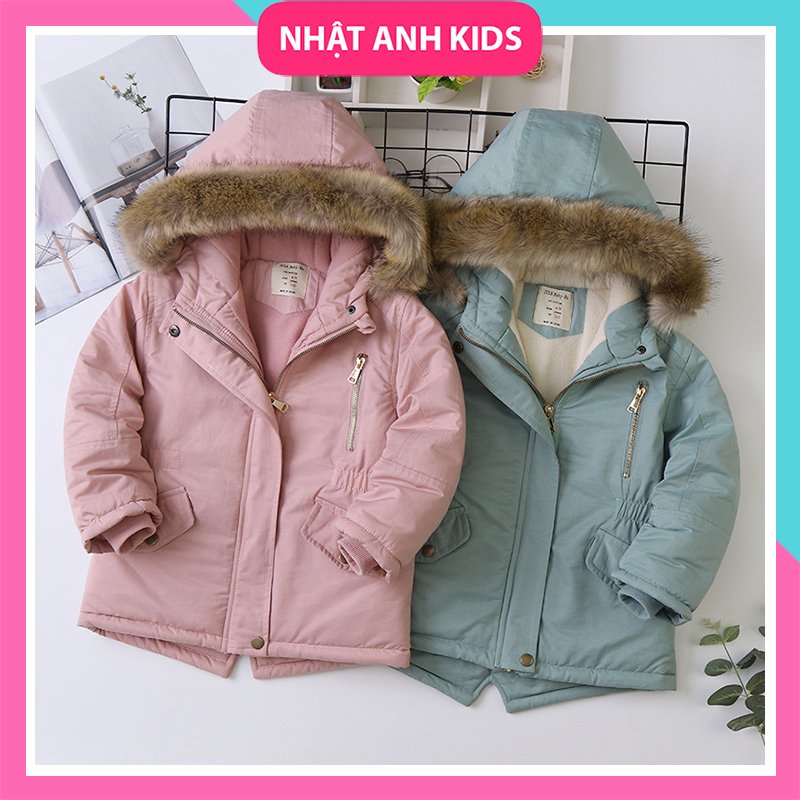 Áo Parka Mũ Lông hàng QC CAO CẤP size đại cho bé gái cao từ 110 - 160 cm
