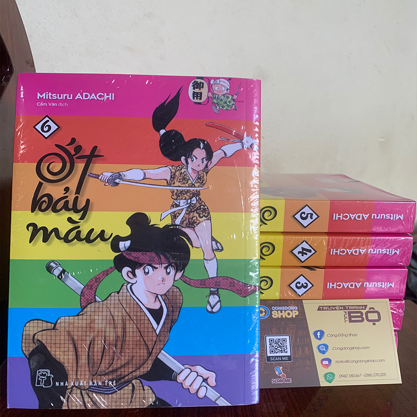 Truyện Ớt Bảy Màu Tái Bản Trọn bộ 6 tập Adachi Mitsuru - Sách truyện Full bộ