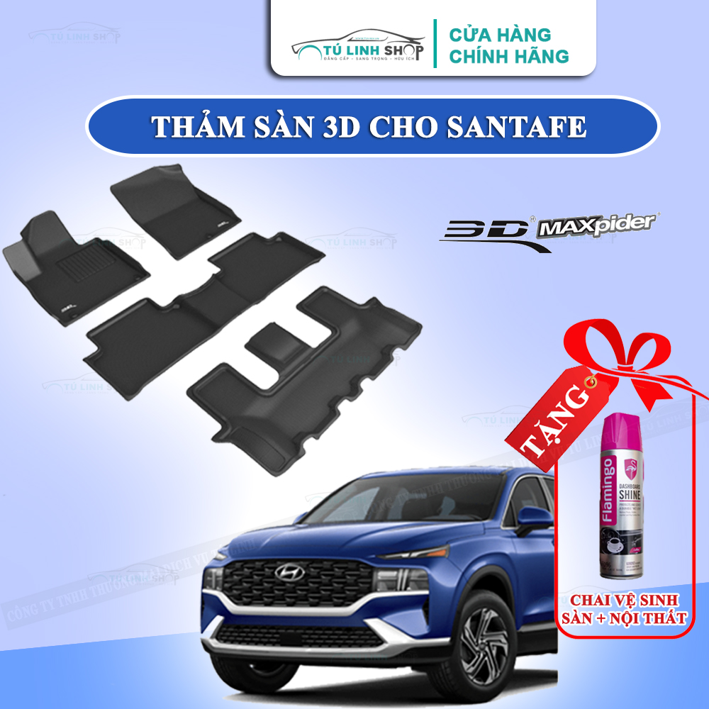 Thảm lót sàn santafe bằng khuôn đúc hãng 3d maxpider kagu, chất liệu xpe an toàn không độc hại