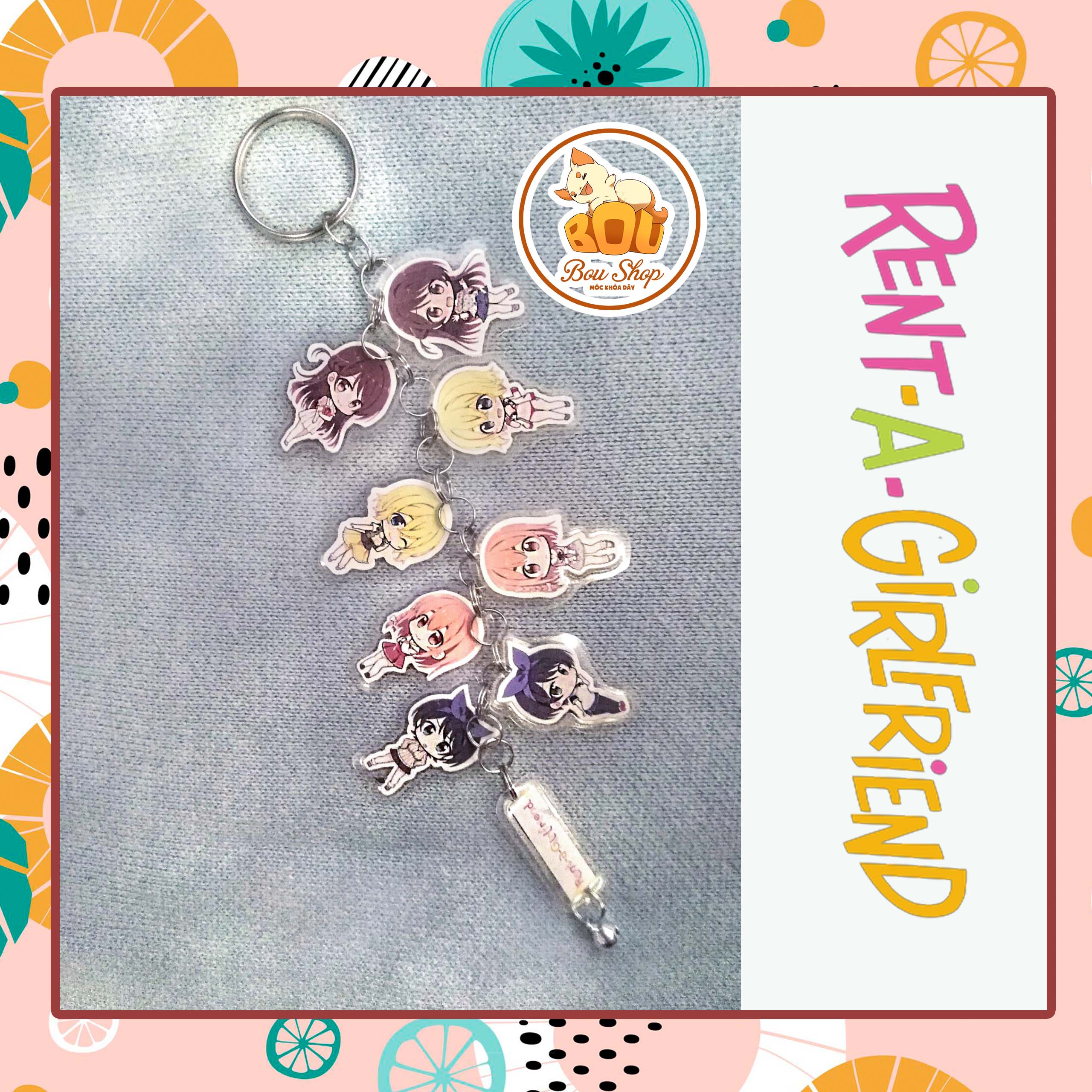 [HCM]Móc khóa dây anime Kanojo Okarishimasu - Rent a girlfriend - Dịch vụ thuê bạn gái