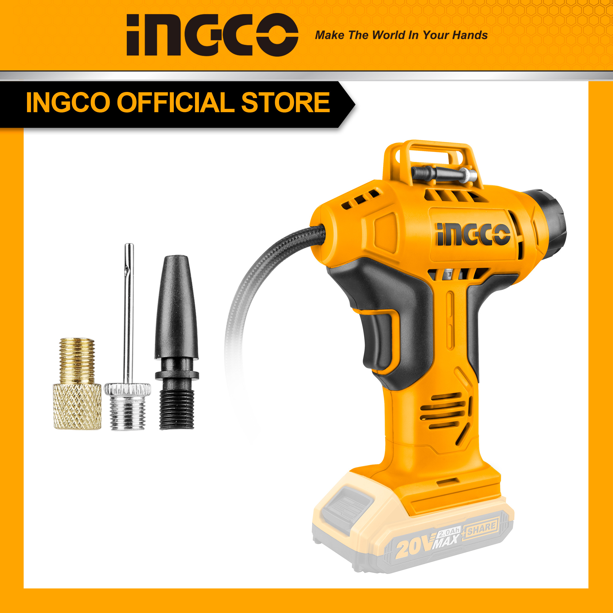 Dụng cụ kiểm tra lốp xe ô tô dùng pin lithium ingco cacli2001