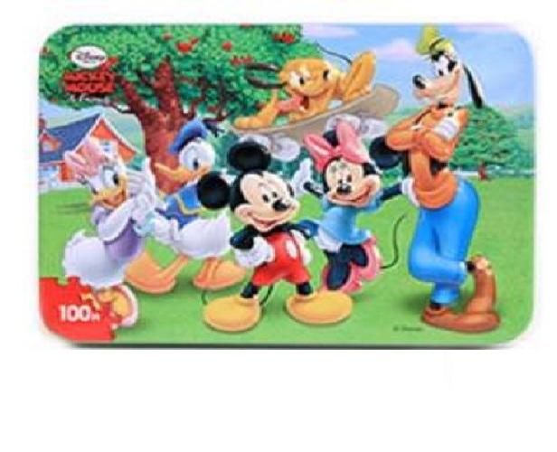 Ghép hình puzzle 100 mảnh hộp in dập nổi - ghép tranh chuột mickey