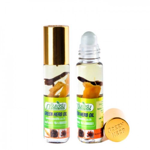 Dầu thảo dược thái lan, dầu nhân sâm green herb oil thái lan 8ml , dầu gió nhân sâm , dầu gió xoa bóp , dầu gió thái lan 8 ml