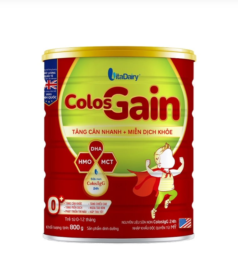 Colos gain 0+ 800g còn mã qr