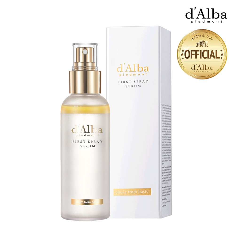 Serum dạng xịt khoáng căng bóng da d'Alba  First Spray Serum 100ml ( Bản cao cấp )  Vàng dưỡng ẩm