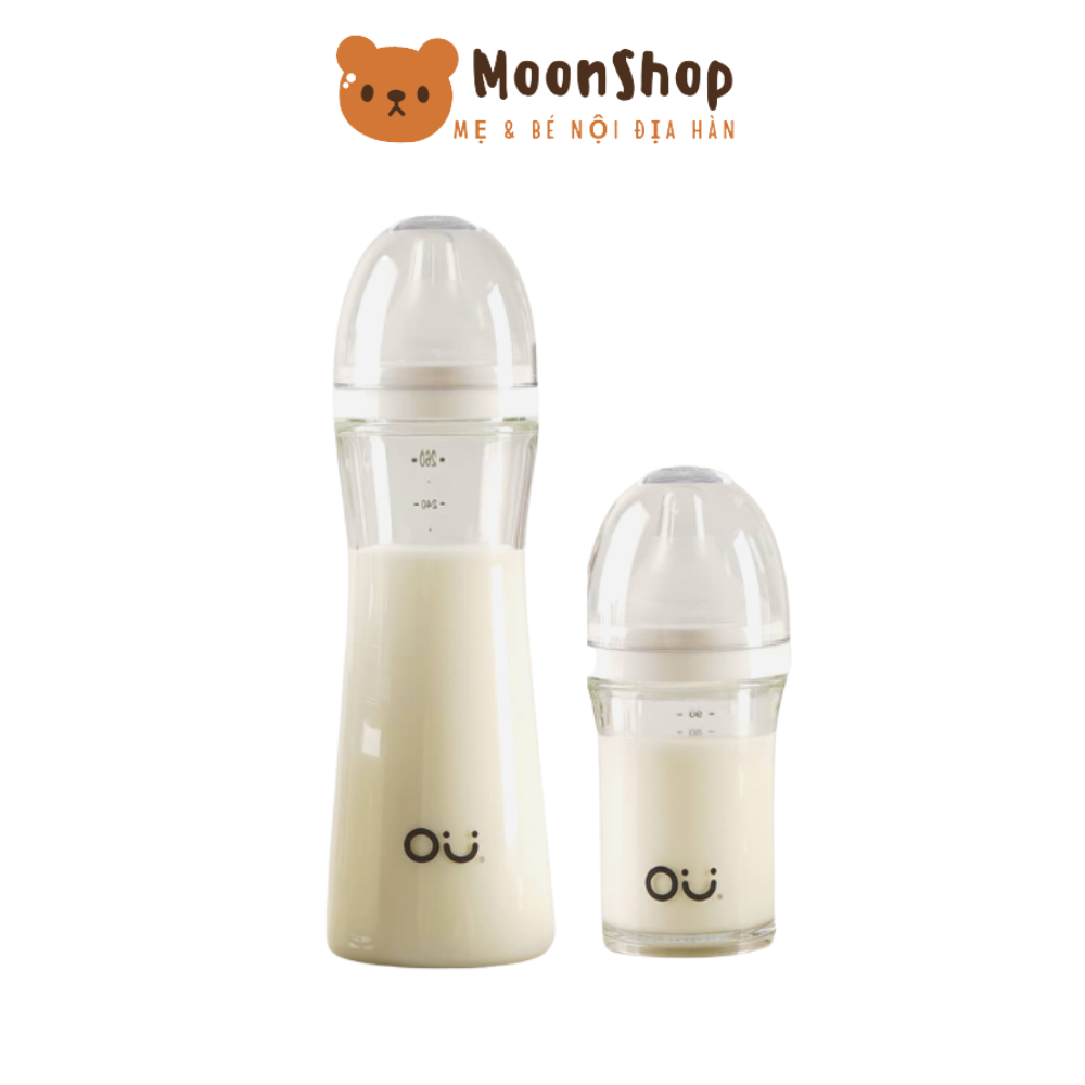 Bình sữa ou wish hàn quốc 260ml - mềm như ti mẹ bé dùng là thích