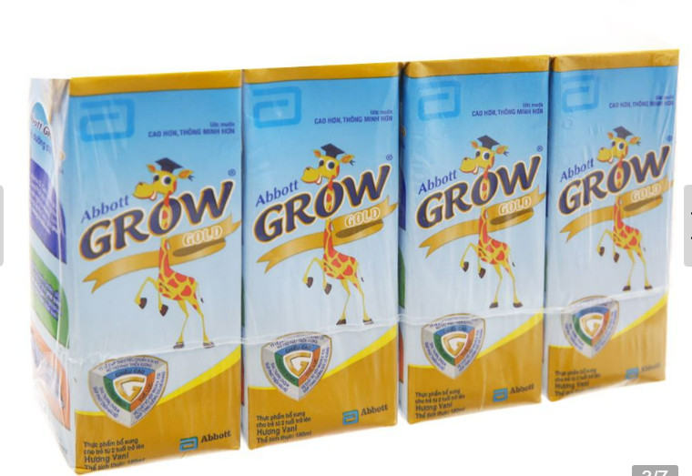 Lốc 4 hộp sữa bột pha sẵn abbott grow gold 110ml - 180ml