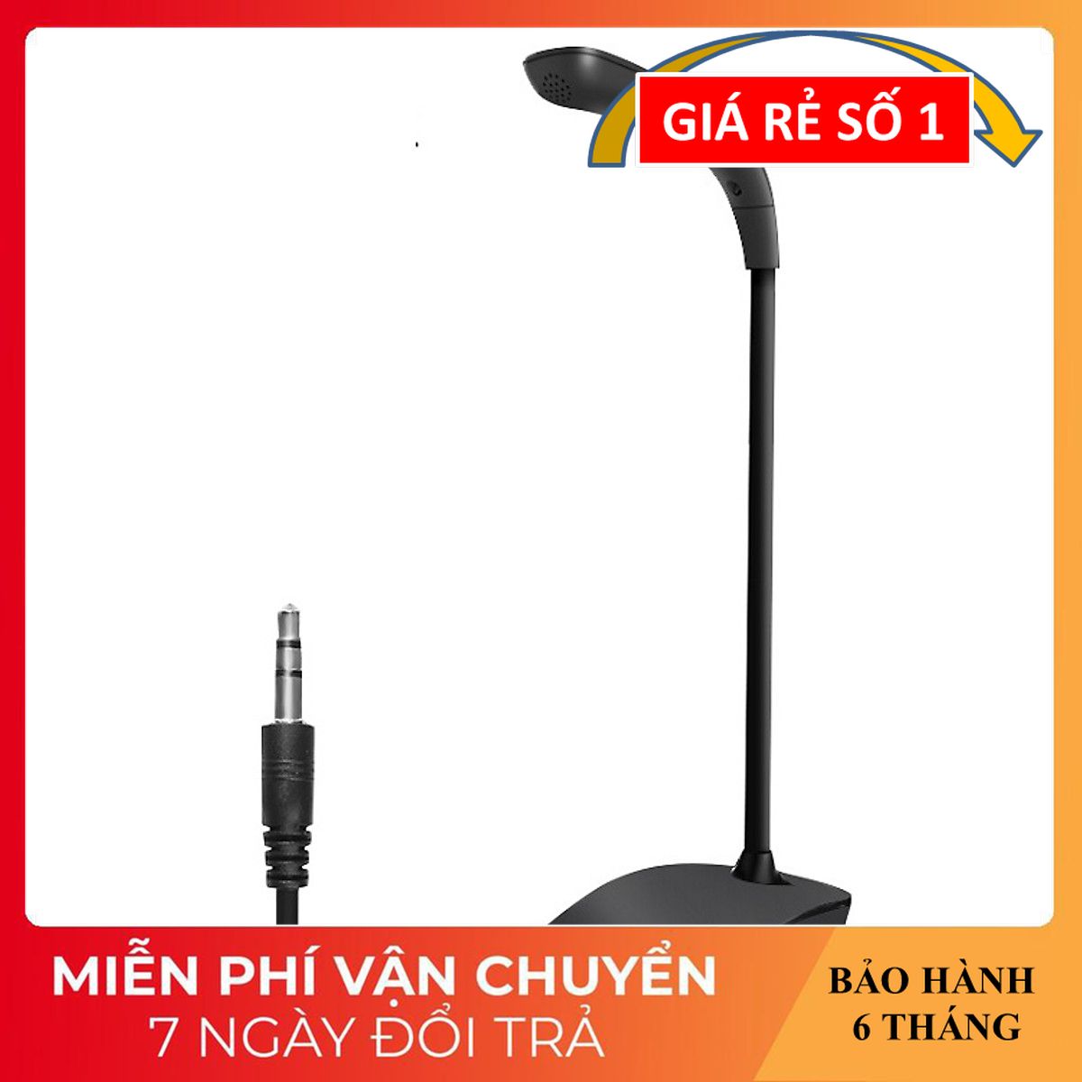 Micro Thu Âm Để Bàn Cho Máy Tính, Laptop M13 - Bắt Giọng Chuẩn, Lọc Âm Tốt - Hàng Nhập Khẩu