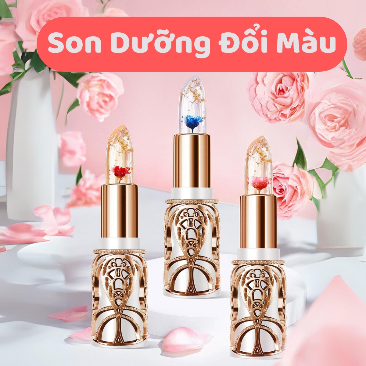 Son Dưỡng Môi HIH Dưỡng Hồng Môi Đổi Màu Theo Nhiệt Độ Cấp Ẩm Giúp Môi Căng Mọng