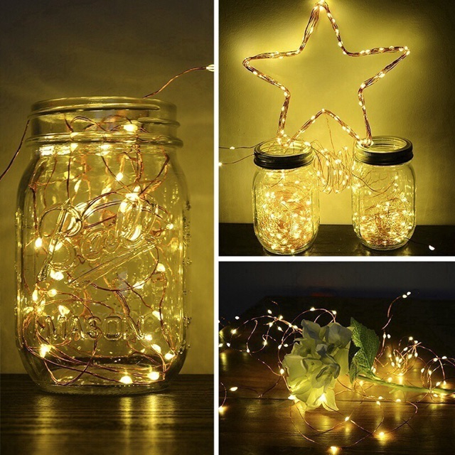 Dây Đèn Led Fairylight ,Dây Đèn Đom Đóm Siêu Tiện Dụng Và Xinh Đẹp - Phù Hợp Trang Trí Decor