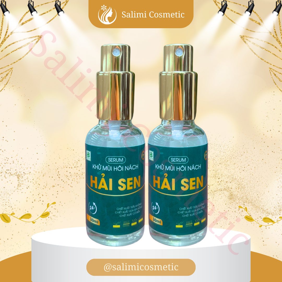 COMBO 2 Lọ Xịt Khử Mùi Hôi Nách HẢI SEN 30ml, Giúp Ngăn Tiết Mồ Hôi, Khử Mùi Hôi Chân,Gây Ố Vàng Áo - HÀNG CHÍNH HÃNG