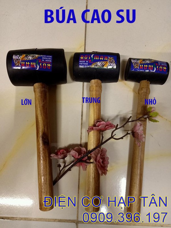 Búa cao su  cán gỗ  giá xưởng