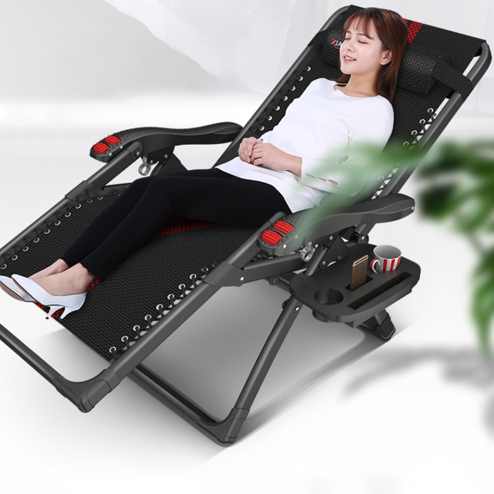 Ghế xếp thư giãn cao cấp - Vải lưới Teslin cao cấp, tải trọng 300kg, có lăn massage tay - Bảo Hành 1 năm