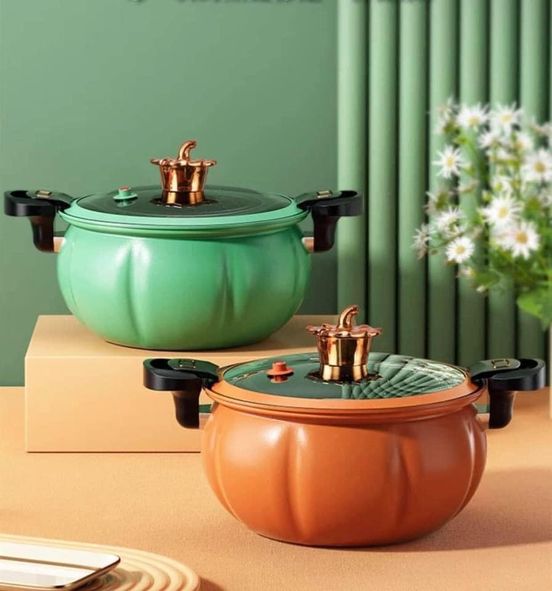 Nồi áp suất chống dính đa năng hình quả bí ngô đường kính 28 cm