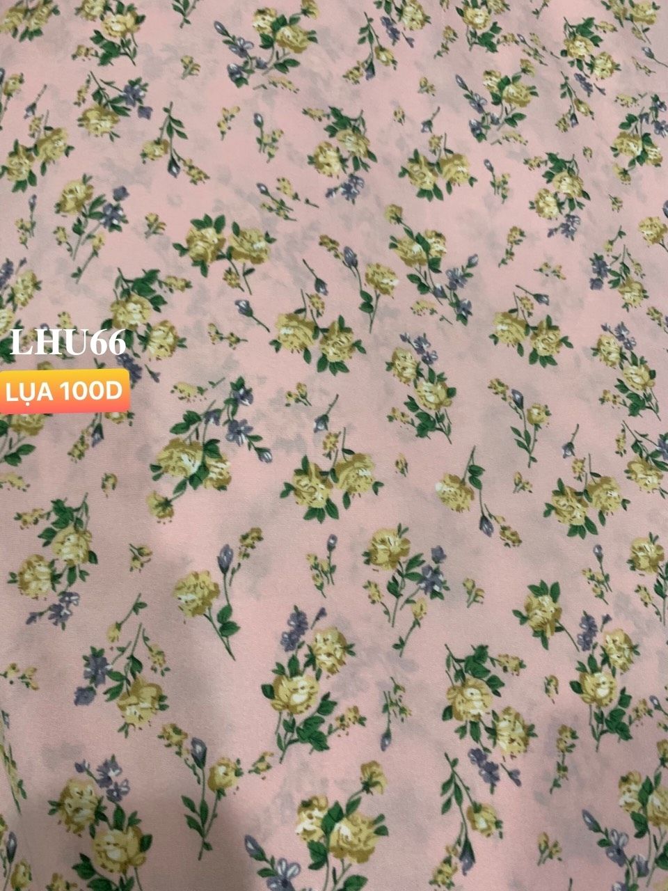 VẢI LỤA 100D HOA NHÍ - DÒNG VẢI THÔNG DỤNG - 1 MÉT X 1M5