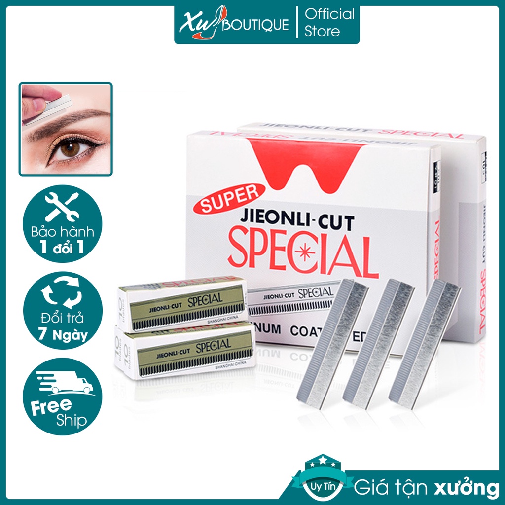 Bộ 10 dao cạo, tỉa lông mày tóc mái special 4.9