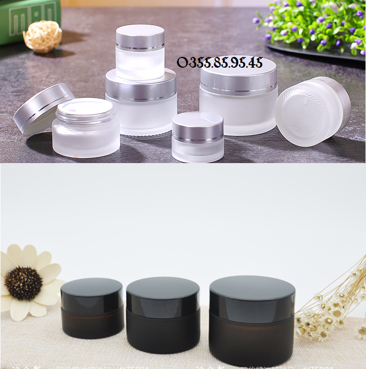 Bộ 100 Hũ thủy tinh 30g chiết kem - Hủ đựng, lọ chiết mỹ phẩm du lịch