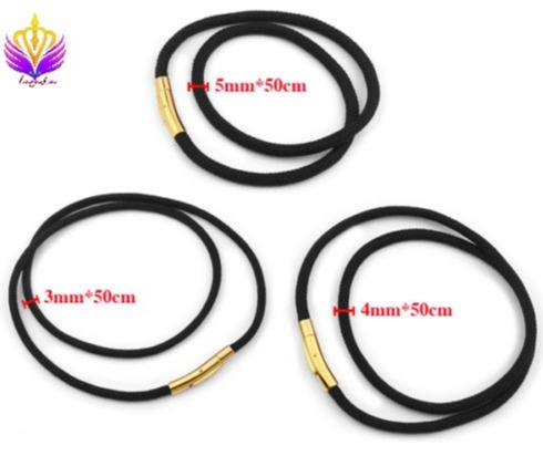 dây chuyền dù đen thái lan loại 1 khóa mạ vàng 18k-TẶNG MẶT DÂY