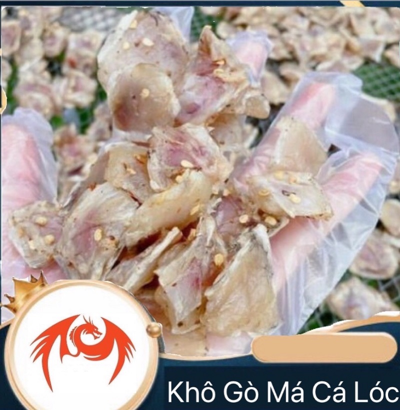 Khô gò má cá lóc thịt dai - ngọt , 3 nắng - vựa khô tú sương