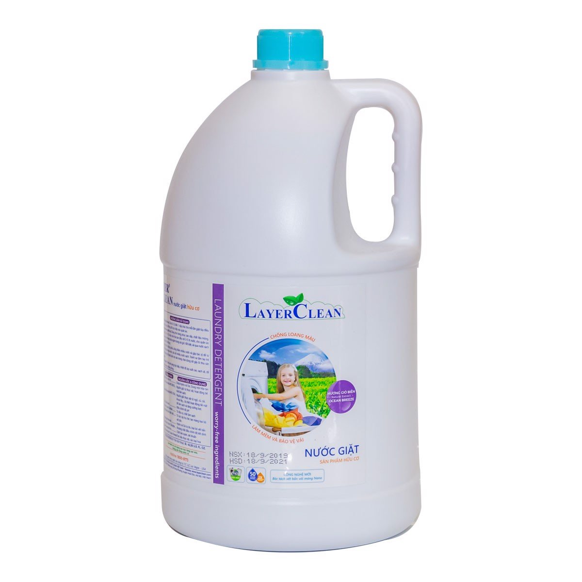 Nước giặt hữu cơ Layer Clean đậm đặc X1,5 dung tích 5 lít