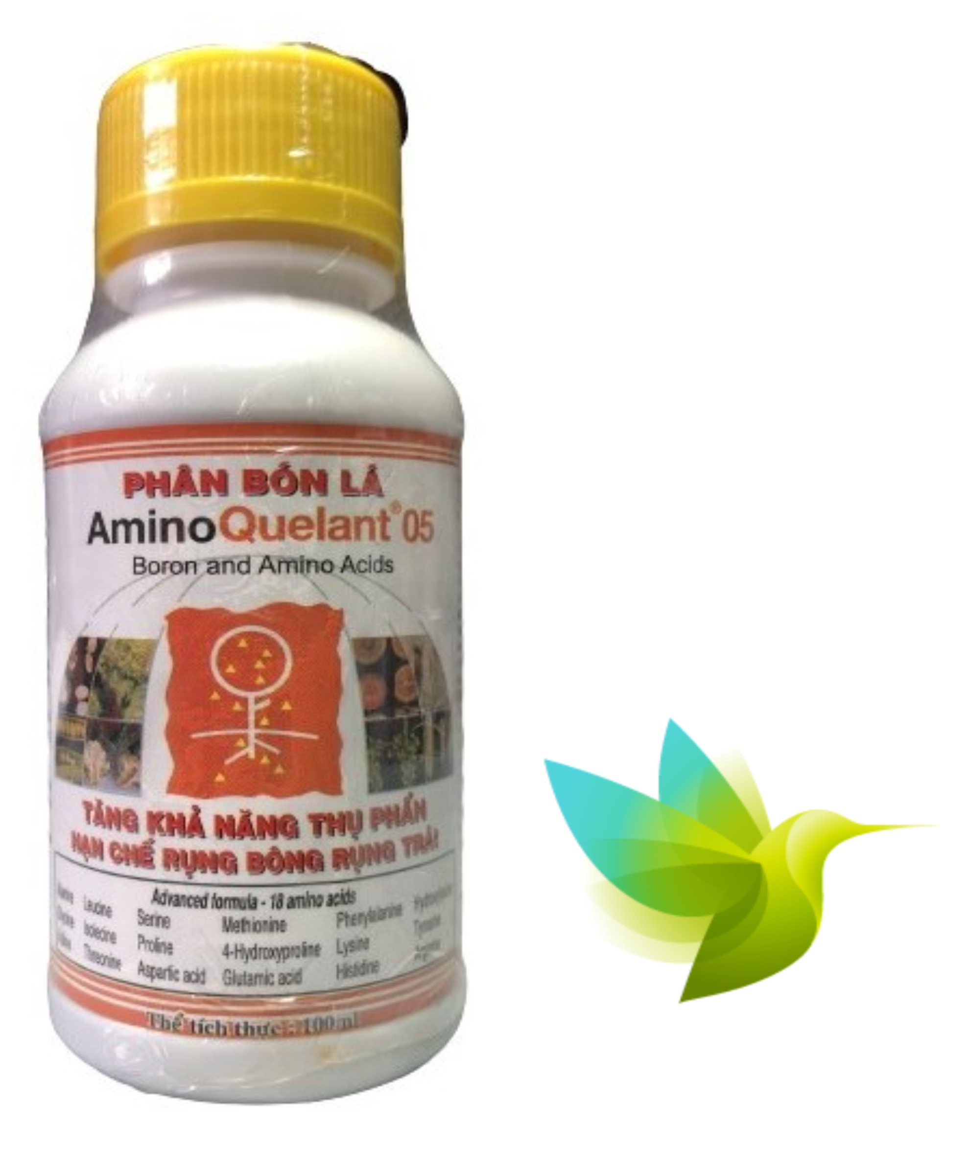 Phân bón amino quelant - 05 boron & amino acids tăng khả năng thụ phấn hạn chế rụng bông, rụng trái phân bón lá - #058a# 100ml