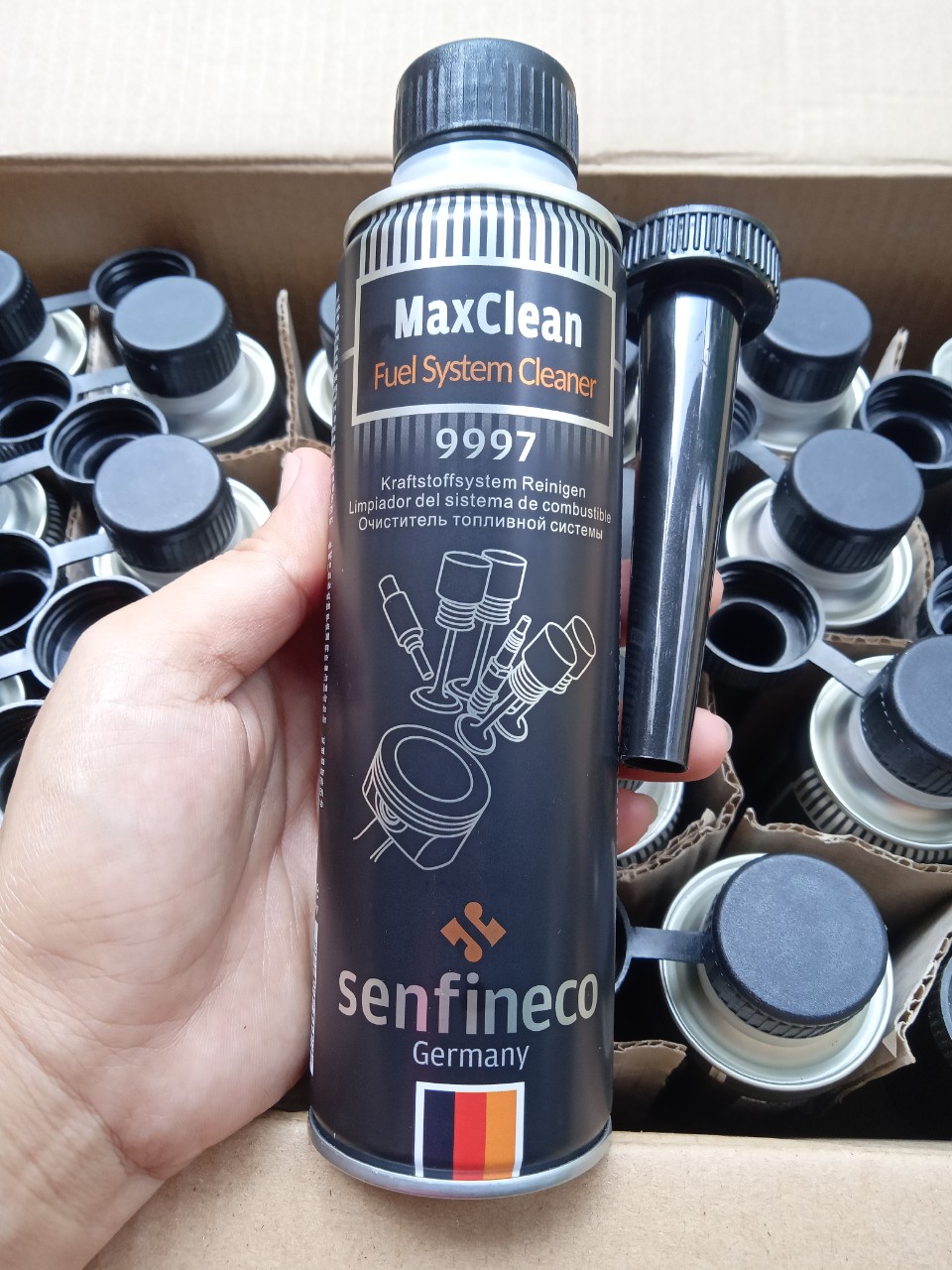 Senfineco maxclean fuel system cleaner 9997 - phụ gia súc rửa toàn bộ hệ thống nhiên liệu động cơ xăng