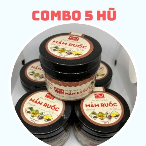 5 hũ mắm ruốc ăn liền sáng lợi phú quốc 200 gram