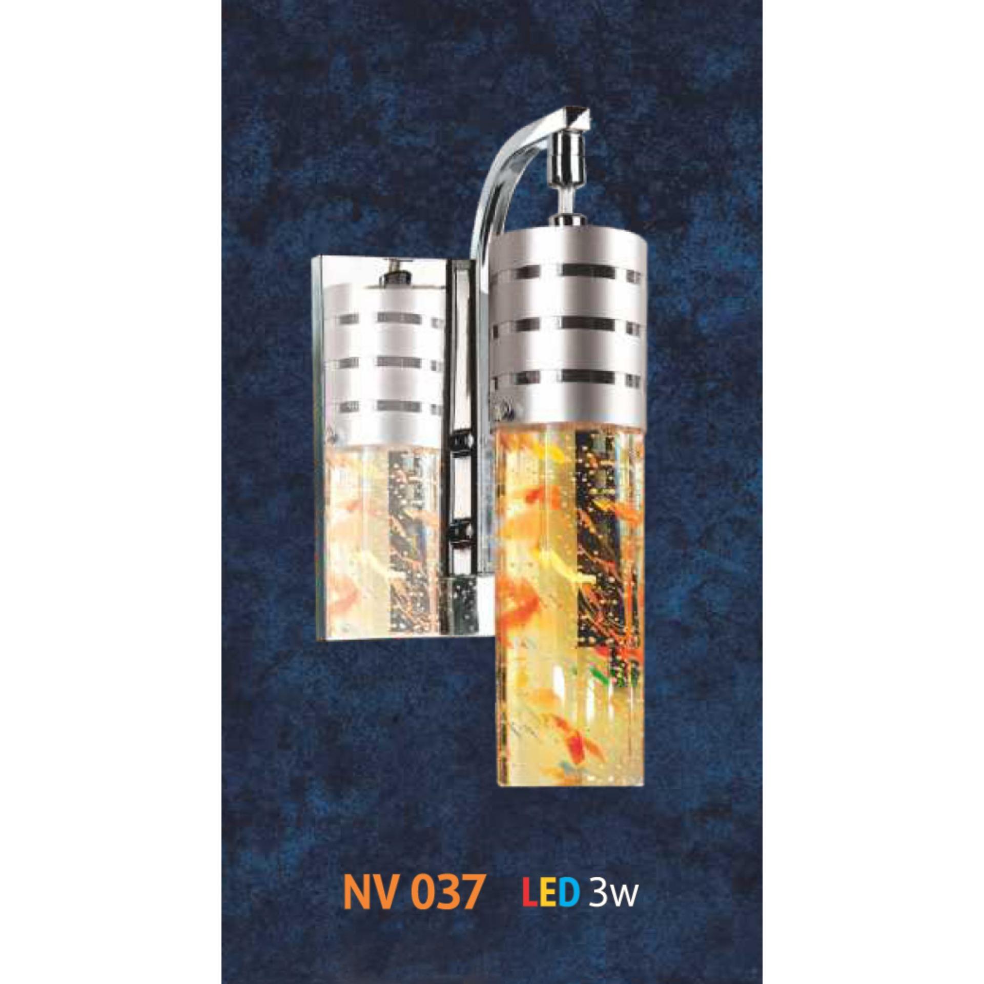 Đèn trang trí treo tường - vách tường pha lê hình lông vũ Netviet NV037