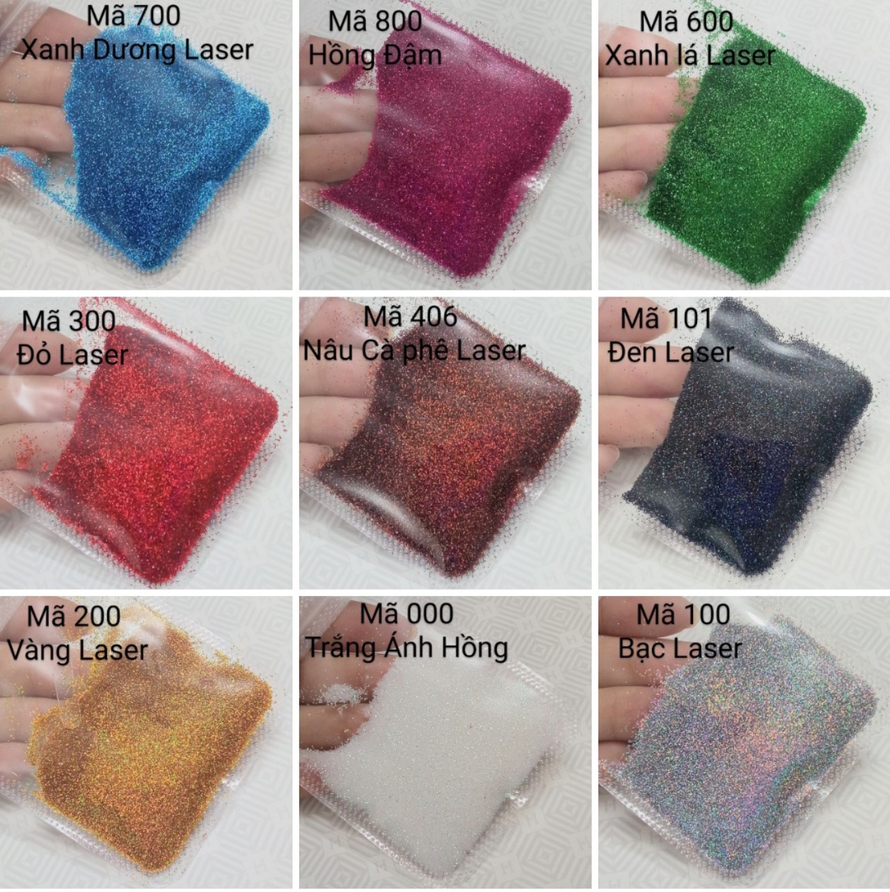 Kim tuyến laser _kim tuyến trang trí _ kim tuyến nail