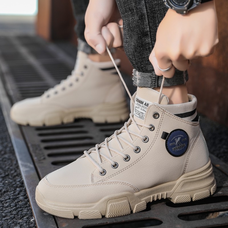 Giày cao cổ nam Denim ARS dáng thể thao thời trang đẹp 5