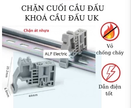 Khoá cầu đấu uk,miếng chặn hai đầu domino,chặn cầu đấu uk,chặn thanh ray dinrail,chặn cuối hàng kẹp có vít,chặn át nhựa,chặn domino,chặn nhựa,miếng chặn kết thúc domino,cầu đấu uk,miếng chặn cầu đấu bằng nhựa,vít kẹp