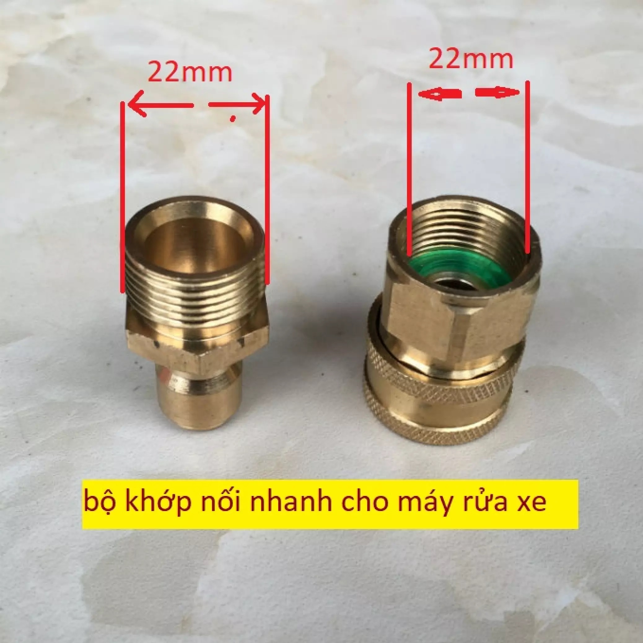 BỘ KHỚP NỐI NHANH ĐẦU RA BẰNG ĐỒNG CỦA MÁY RỬA XE XỊT RỬA CAO ÁP