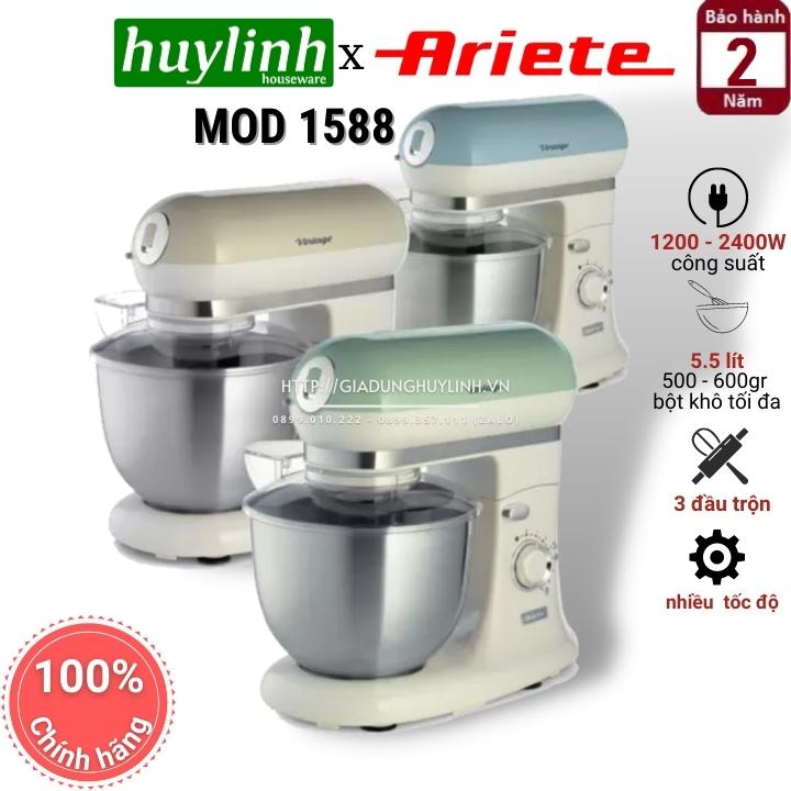 [HCM][Trả góp 0%]Máy đánh trộn bột đa năng Ariete MOD 1588 - 5.5 lít - BH 24 tháng