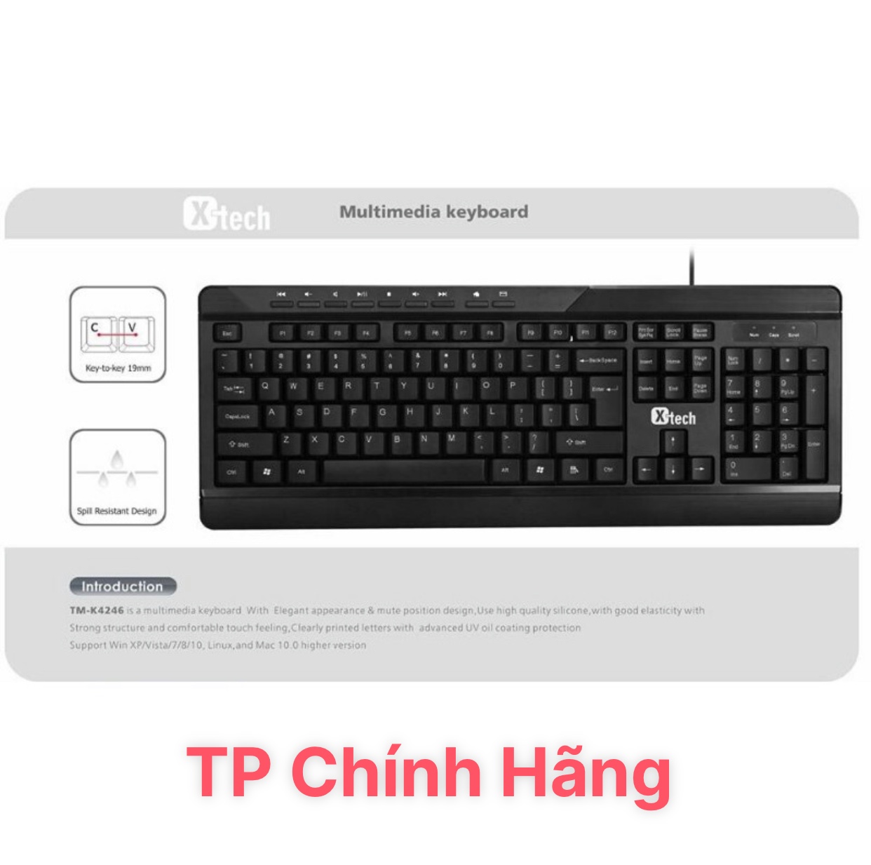 Bàn phím x-tech tm-k4246
