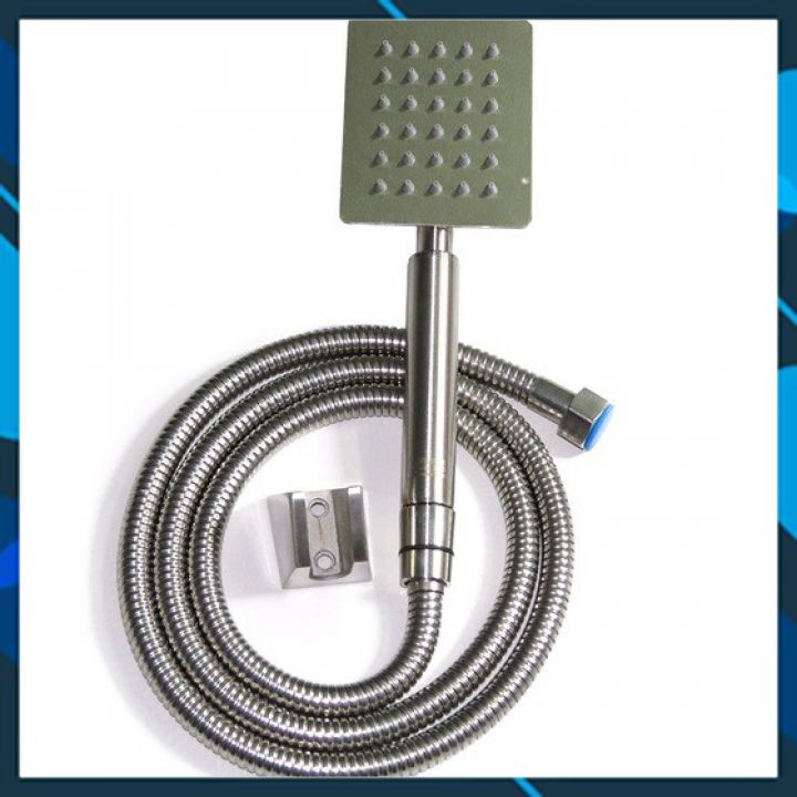 Bộ tay sen inox 304, dây chống xoắn chất lượng cao, lõi dây chịu áp lực lớn, dài 1.5m, sản phẩm bảo hàng 12 tháng