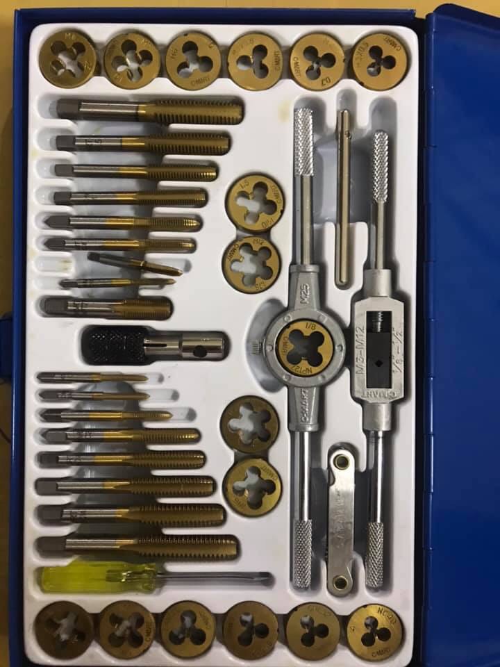 Bộ taro 40 chi tiết C-Mart (mũi taro + bàn taro ren)