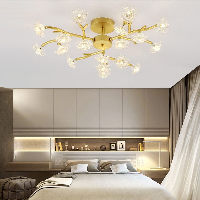 Đèn chùm pha lê Barnaby 18, 24, 36 bóng trang trí nội thất hiện đại - kèm bóng LED chuyên dụng