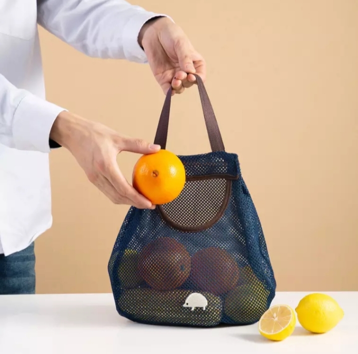 Túi lưới đựng hành tỏi củ quả nhỏ gọn tiện dụng cho nhà bếp