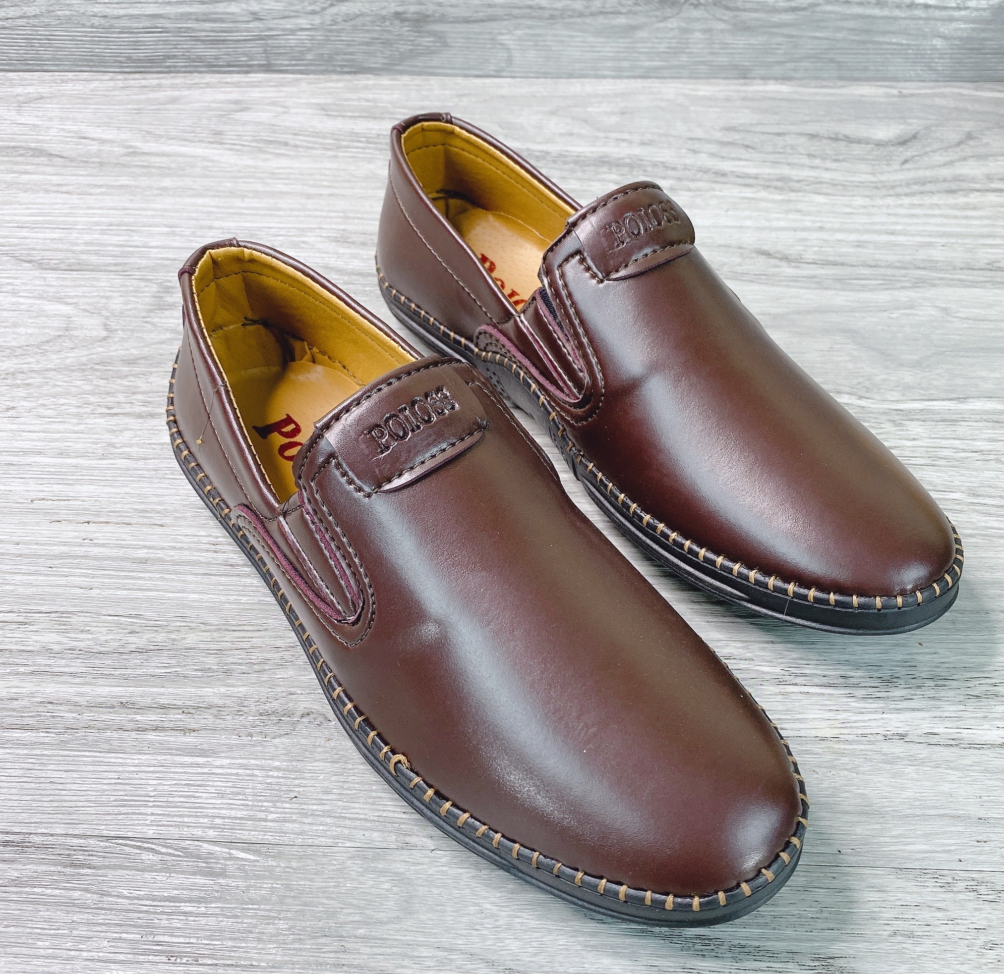 Giày lười nam Boss da mềm chất đẹp - M587-LZD10