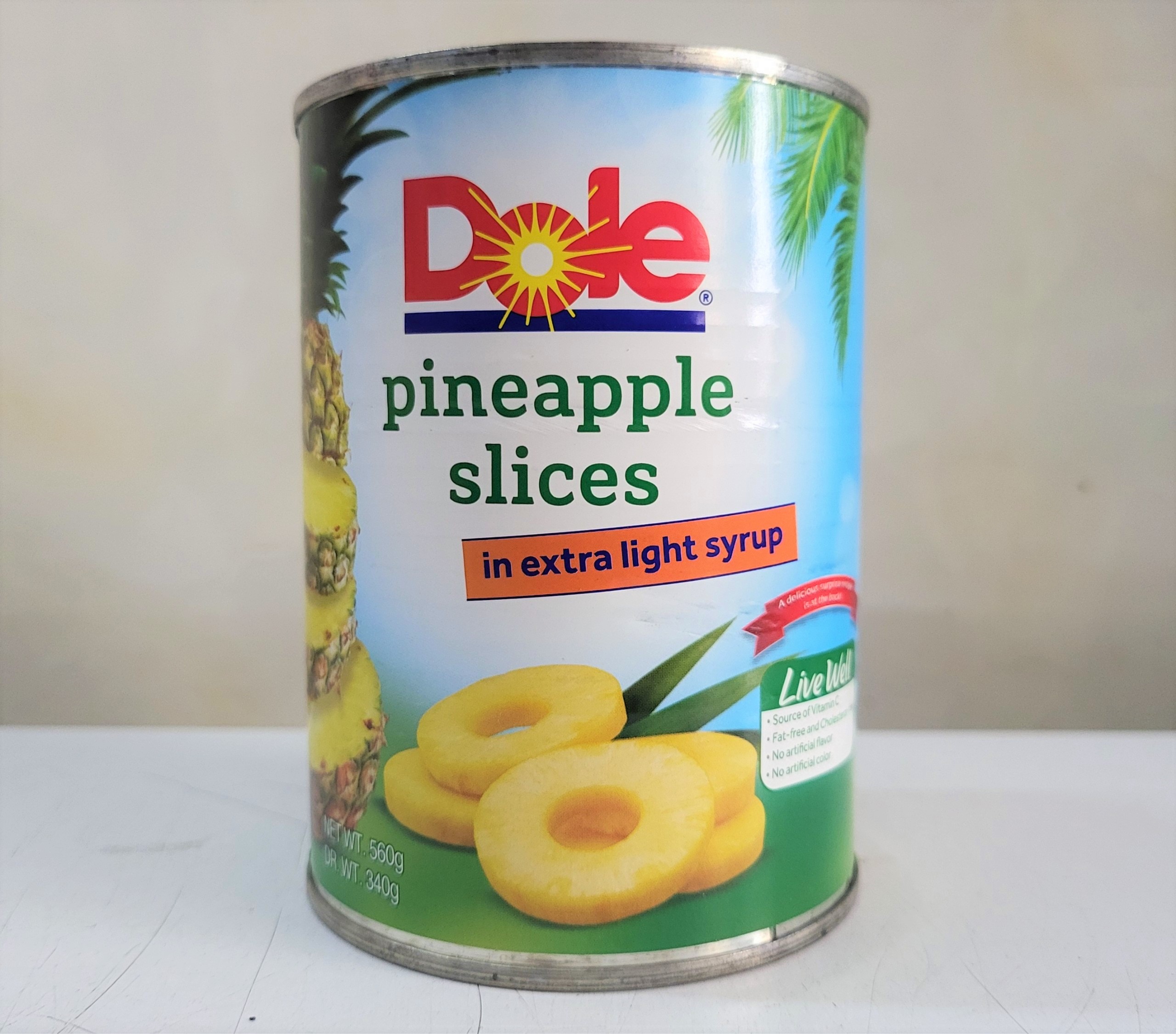 Dứa tươi ngâm si rô dole pineapple slices in ex light syrup