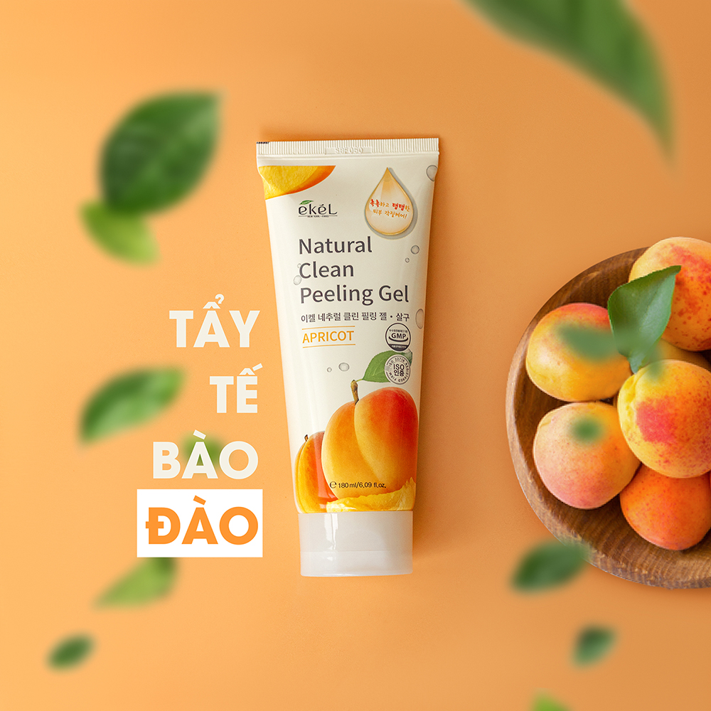 Tẩy tế bào chết quả mơ Ekel Natural Clean Peeling Gel Apricot 180ml