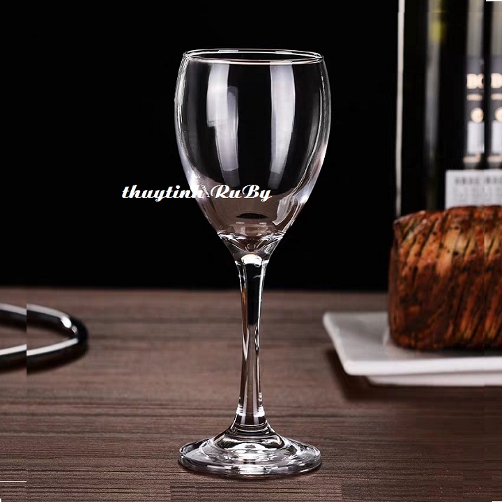 Ly thủy tinh uống rượu vang trắng 230ml, cốc uống vang sâm panh sang trọng