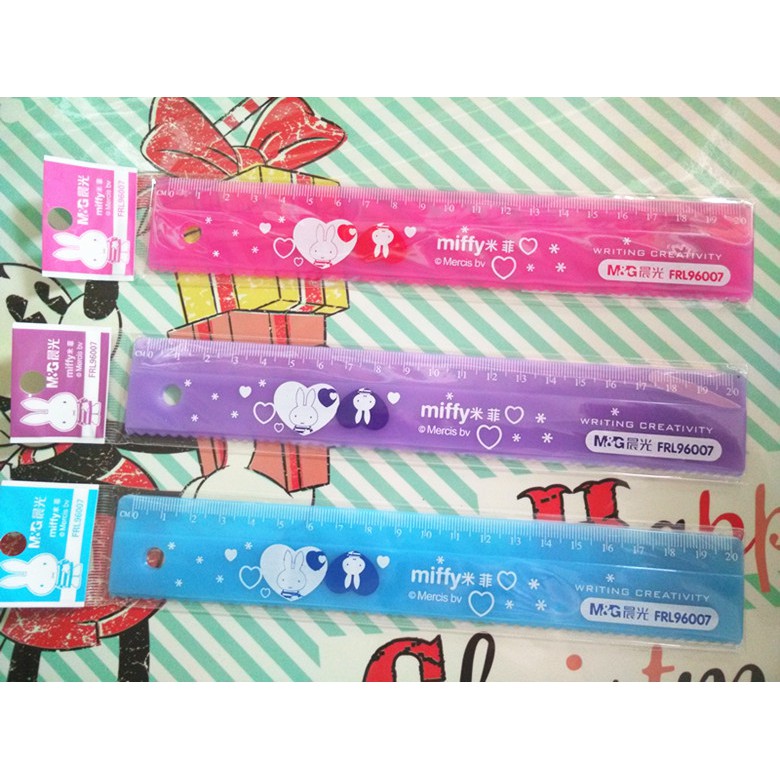Thước 20cm m&g nhiều màu frl96007